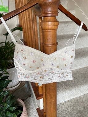PINK Dream Angels Floral Embroidered Lace Push Up Bra